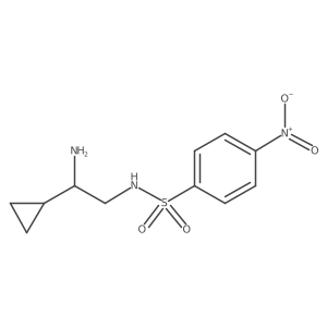 N-(2-Amino-2-cyclopropylethyl)-4-nitrobenzene-1-sulfonamide Structure
