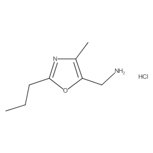 (4-Methyl-2-propyl-1,3-oxazol-5-yl)methanamine hydrochloride结构式