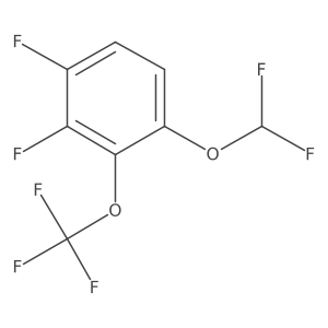 1,2-Difluoro-4-difluoromethoxy-3-(trifluoromethoxy)benzene结构式