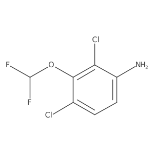 2,4-dichloro-3-(difluoromethoxy)aniline结构式