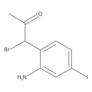 1-(2-Amino-4-iodophenyl)-1-bromopropan-2-one结构式