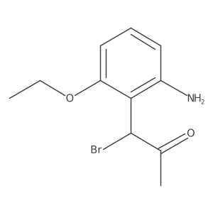 1-(2-Amino-6-ethoxyphenyl)-1-bromopropan-2-one Structure