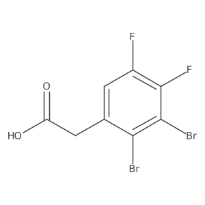 2,3-Dibromo-4,5-difluorophenylacetic acid Structure