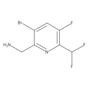 2-(Aminomethyl)-3-bromo-6-(difluoromethyl)-5-fluoropyridine结构式