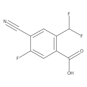 4-Cyano-2-difluoromethyl-5-fluorobenzoic acid结构式
