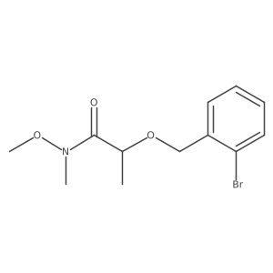 2-((2-Bromobenzyl)oxy)-N-methoxy-N-methylpropanamide Structure