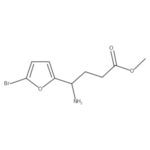 Methyl 4-amino-4-(5-bromofuran-2-yl)butanoate结构式