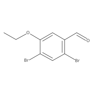 2,4-Dibromo-5-ethoxy benzaldehyde Structure