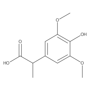 4-Hydroxy-3,5-dimethoxyphenyl propionic acid结构式