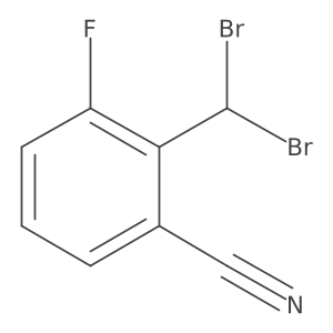 2-(Dibromomethyl)-3-fluorobenzonitrile结构式
