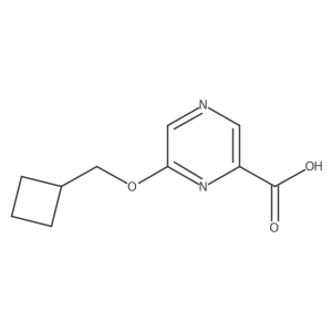 6-(Cyclobutylmethoxy)pyrazine-2-carboxylic acid结构式