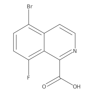 5-Bromo-8-fluoroisoquinoline-1-carboxylic acid Structure