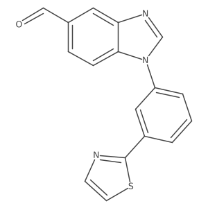 5-Formyl-1-(3-(2-thiazolyl)phenyl)benzimidazole Structure