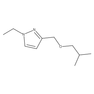 1-ethyl-3-(isobutoxymethyl)-1H-pyrazole结构式