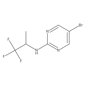 5-Bromo-N-(2,2,2-trifluoro-1-methylethyl)-2-pyrimidinamine Structure
