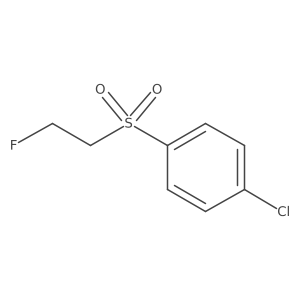 1-Chloro-4-(2-fluoroethanesulfonyl)benzene结构式