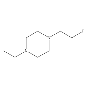 1-Ethyl-4-(2-fluoroethyl)piperazine结构式