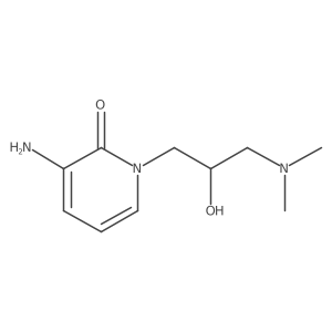 3-Amino-1-[3-(dimethylamino)-2-hydroxypropyl]-1,2-dihydropyridin-2-one结构式