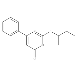 2-(sec-Butylthio)-6-phenylpyrimidin-4(3H)-one结构式