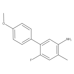 6-Fluoro-4'-methoxy-4-methyl-[1,1'-biphenyl]-3-amine Structure