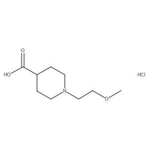 1-(2-Methoxyethyl)piperidine-4-carboxylic acid hydrochloride Structure