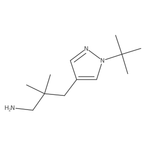 3-(1-tert-butyl-1H-pyrazol-4-yl)-2,2-dimethylpropan-1-amine Structure