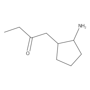 1-(2-Aminocyclopentyl)butan-2-one Structure