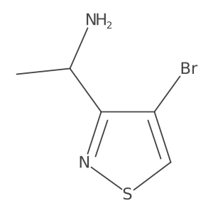 1-(4-Bromoisothiazol-3-yl)ethan-1-amine Structure