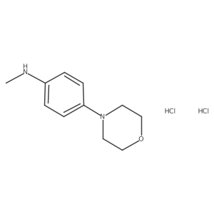 N-methyl-4-(morpholin-4-yl)aniline dihydrochloride结构式