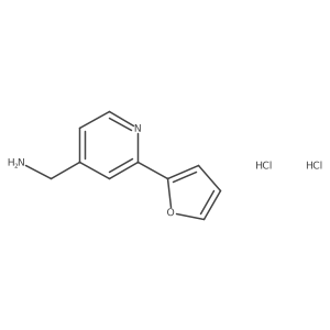 (2-(Furan-2-yl)pyridin-4-yl)methanamine dihydrochloride结构式