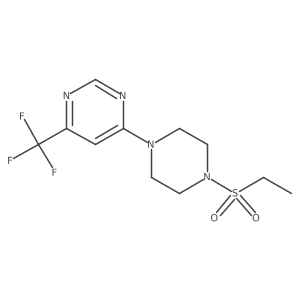 4-(4-(Ethylsulfonyl)piperazin-1-yl)-6-(trifluoromethyl)pyrimidine Structure