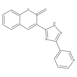 3-(5-(pyridin-3-yl)-4H-1,2,4-triazol-3-yl)-2H-chromen-2-one结构式