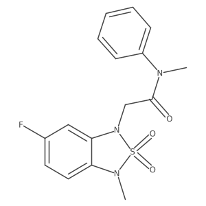 2-(6-fluoro-3-methyl-2,2-dioxidobenzo[c][1,2,5]thiadiazol-1(3H)-yl)-N-methyl-N-phenylacetamide Structure