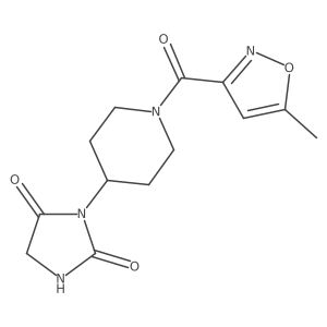 3-(1-(5-Methylisoxazole-3-carbonyl)piperidin-4-yl)imidazolidine-2,4-dione Structure