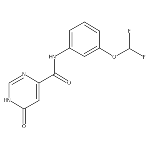 N-(3-(difluoromethoxy)phenyl)-6-hydroxypyrimidine-4-carboxamide结构式
