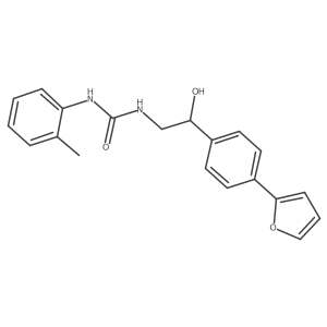 1-{2-[4-(Furan-2-yl)phenyl]-2-hydroxyethyl}-3-(2-methylphenyl)urea结构式