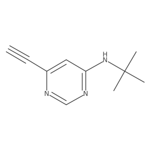 N-tert-butyl-6-ethynylpyrimidin-4-amine结构式