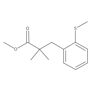 Methyl 2,2-dimethyl-3-(2-(methylthio)phenyl)propanoate Structure