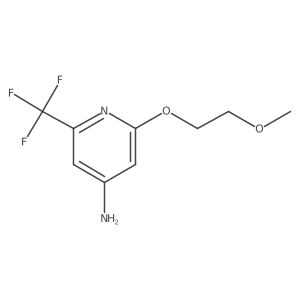 2-(2-Methoxyethoxy)-6-(trifluoromethyl)-4-pyridinamine结构式