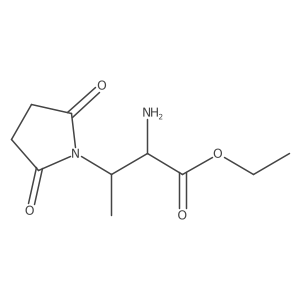 Ethyl 2-amino-3-(2,5-dioxopyrrolidin-1-yl)butanoate Structure