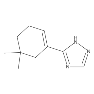 3-(5,5-dimethylcyclohex-1-en-1-yl)-1H-1,2,4-triazole结构式