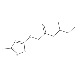 N-(butan-2-yl)-2-[(3-methyl-1,2,4-thiadiazol-5-yl)oxy]acetamide结构式