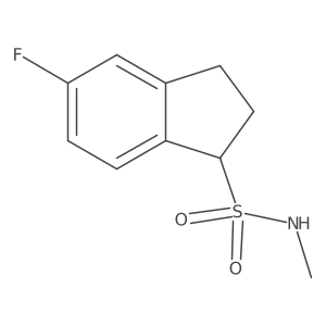 5-fluoro-N-methyl-2,3-dihydro-1H-indene-1-sulfonamide Structure