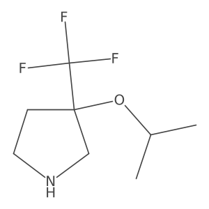 3-Propan-2-yloxy-3-(trifluoromethyl)pyrrolidine结构式