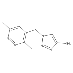 1-[(3,6-dimethylpyridazin-4-yl)methyl]-1H-1,2,3-triazol-4-amine结构式