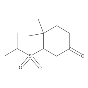 4,4-Dimethyl-3-(propane-2-sulfonyl)cyclohexan-1-one Structure