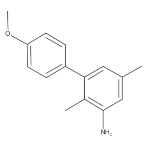 3-(4-Methoxyphenyl)-2,5-dimethylaniline结构式