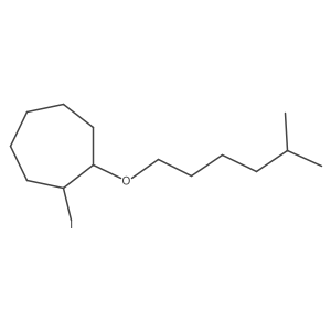 1-Iodo-2-[(5-methylhexyl)oxy]cycloheptane Structure