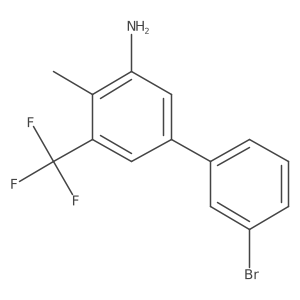 5-(3-Bromophenyl)-2-methyl-3-(trifluoromethyl)aniline Structure