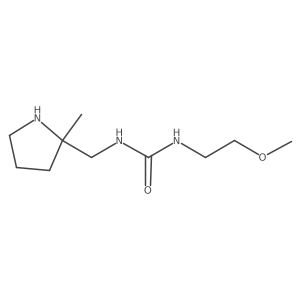 3-(2-Methoxyethyl)-1-[(2-methylpyrrolidin-2-yl)methyl]urea Structure